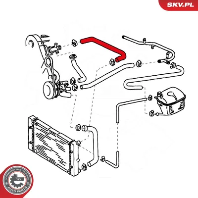 Produktbild von Kühlerschlauch für die Zirkulation des Kühlmittels im Motorkühlsystem, 0,5 kg