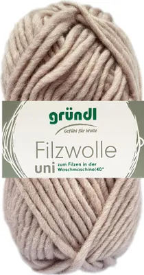 Produktbild von Gründl Filzwolle uni,Waschfilzen,100%Schurwolle,50g/50m,NS 8-9 51