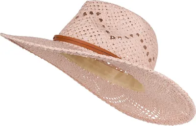 Produktbild von styleBREAKER Uni Panama Strohhut mit breitem Stoff Zierband, Sommerhut Einfarbig, Papierhut, Sonnenhut 04025044