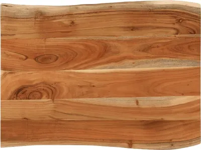 Produktbild von Tischplatte 70x60x3,8 cm Rechteckig Massivholz Akazie Baumkante