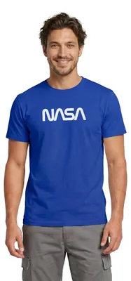 Produktbild von Spreadshirt NASA Logo Männer T-Shirt, S, Dunkelblau