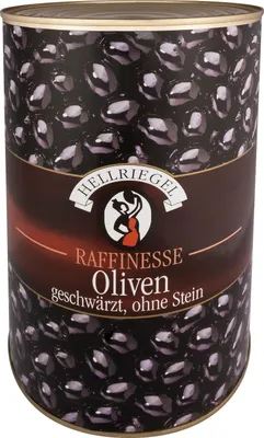 Produktbild von Hellriegel schwarze Oliven ohne Stein