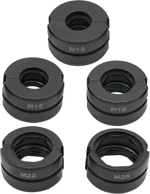 Produktbild von Pressbackeneinsatz für Kupferrohre - M-Kontur - M12–M28 - 12/15/18/22/28 mm - Presswerkzeug - Schwarz