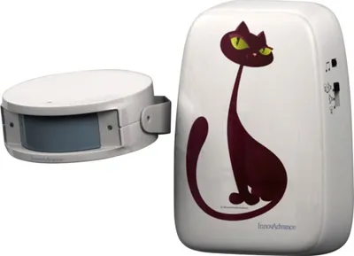 Image de InnovAdvance Cloche de porte pour chats Cat doorbell