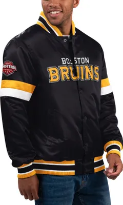 Produktbild von STARTER NHL Boston Bruins HOMEGAME Varsity Satin Jacke - M