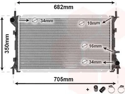 Image de VAN WEZEL Radiateur (refroidissement du moteur)