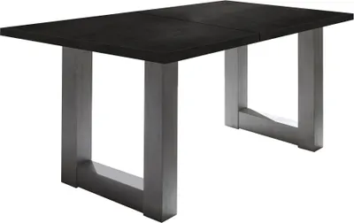 Produktbild von Esstisch ausziehbar Eila 3 140 x 90 x 75 Esszimmertisch Graphit/Schwarzstahl 13341-140