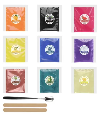 Image de Glinster Poudre Set - 9 pigments de couleur pour vos projets de bricolage