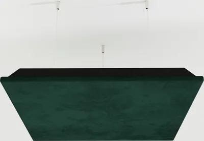 Obrázek produktu pro 2 balení - stropní akustický sametový panel s montážní sadou | 50x50x5cm | CINEMATIC | barva: (zelená, tloušťka: 53 mm)