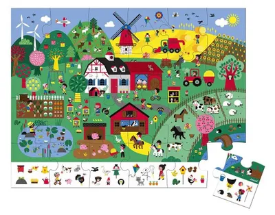 Immagine prodotto di Janod Puzzle osservazione della fattoria - 24 pezzi