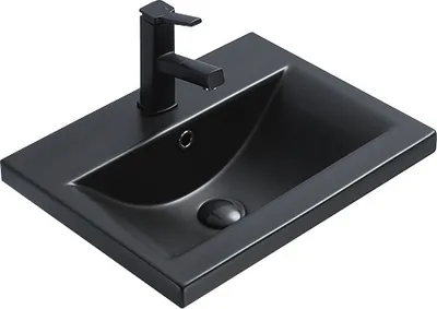 Produktbild von Mexen Emma Unterputz-Waschtisch 51 x 39 cm, Schwarz matt - 25055185