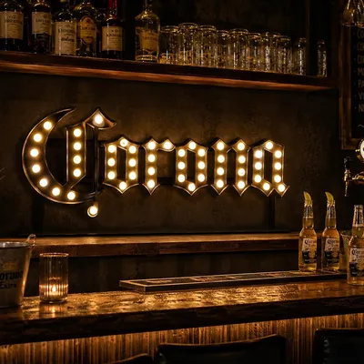 Produktbild von Corona LED Leuchtreklamme / Wandschild (Innnenbereich, Metall, 108x42x18cm)