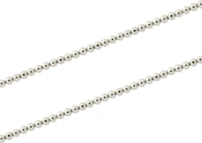 Produktbild von Armreif Flexible Kugelkette 585 - 14 Kt Weißgold 54 mm