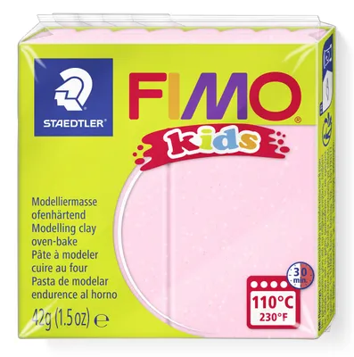 Produktbild von STAEDTLER FIMO kids 8030 ofenhärtende Modelliermasse Einzelprodukt, 42g, perlglanz rosa