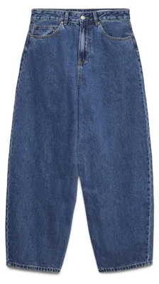 Productafbeelding van Vero Moda 10337318_2115_50_1000, Jeans, Dames, Blauw, Maximale krimp: 5%; Was de kleding binnenstebuiten; Was met vergelijkbare kleuren; Hang droog; Gebruik geen bleekmiddel; Niet in de droger plaatsen