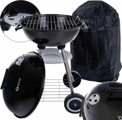 Obrázek produktu pro GEKO Gril na dřevěné uhlí, rošt ø41 cm s víkem a obalem G80512