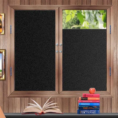 Sichtschutzfolie Schwarz 90x200 cm selbstklebend