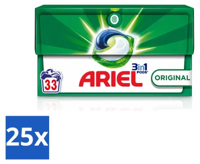 Produktbild von 25 x Ariel 3in1 Waschmittel Pods - Original - Vorteilspackung - 25 Stücke