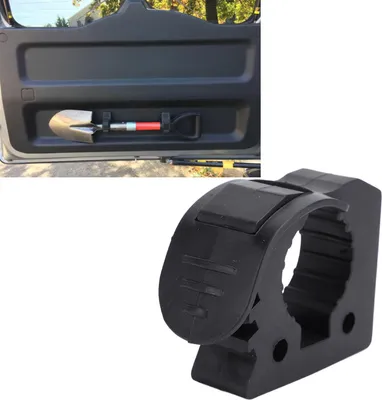 Produktbild von Schaufelhalter-Set, verbessert die Arbeitseffizienz, verschleißfeste Schnellspanner-Gummiklemmen-Halterung für ATV, UTV, LKW, Schwarz