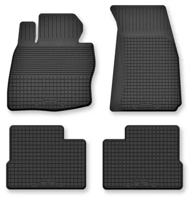 Image de Tapis de sol en caoutchouc pour Mazda 6 III GJ 2013- (berline) – 4 pièces, noirs, semi-universel, adapté
