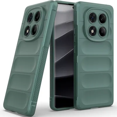 Produktbild von Handyhülle für Xiaomi Redmi Note 14 Pro 4G Weich TPU Silikon Stossfest Anti-rutsch Hülle Grün