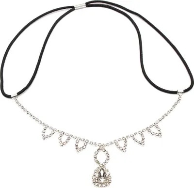 Produktbild von Edles Hochzeits Haarband mit Strass und großem Strass Stein