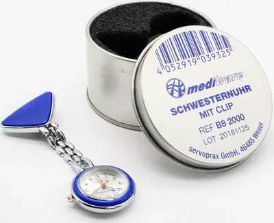 Produktbild von Schwesternuhr mit Clip & Kette | Stück (1 Stück)