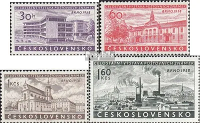 Produktbild von Briefmarken Tschechoslowakei 1958 Mi 1097-1100 (kompl.Ausg.) postfrisch Briefmarkenausstellung