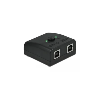 Produktbild von DeLOCK RS-232 Umschalter und Verteiler 1 x Seriell DB9 zu 2 x USB 2.0 Typ-B bidirektional, USB 2.0 Type-B, DB9, Schwarz