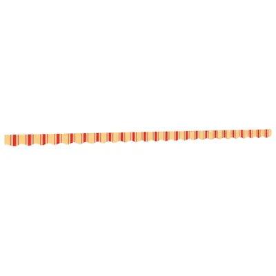 Image de Volant de store jaune et orange rayé 6 m