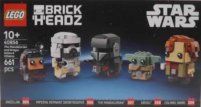 Produktbild von LEGO® BrickHeadz 40856 The Mandalorian and Grogu: Verbündete und Bösewichte