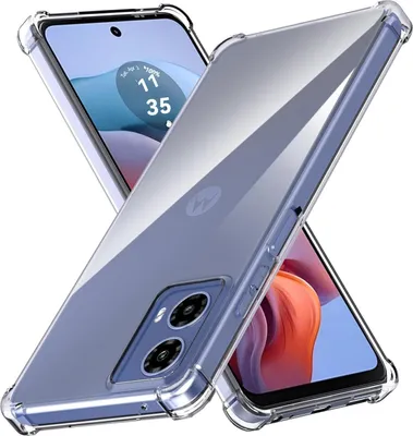 Immagine prodotto di Custodia per Motorola Moto G34 Paraurti trasparente in TPU morbido, custodia protettiva antiurto