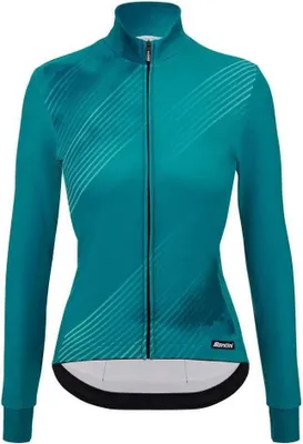 Produktbild von SANTINI Langarm Fahrradtrikot für den Winter - PURE DYE - Blau M