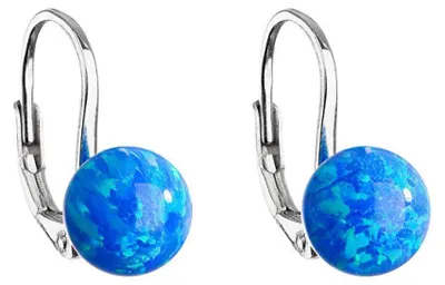 Produktbild von Glittering silver earrings with synthetic opal 11245.3