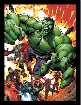 Obrázok produktu pre Avengers - Zarámovaný plagát "Assemble Vol 2" PM9727 (40 cm x 30 cm) (Viacfarebný)