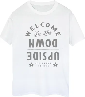 Produktbild von Netflix - "Stranger Things Welcome To Upside Down" T-Shirt für Damen BI44183 (M) (Weiß)