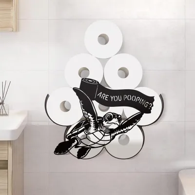Productafbeelding van Elzusha - Decoratieve Toiletpapierhouder in Zeeschildpad Ontwerp