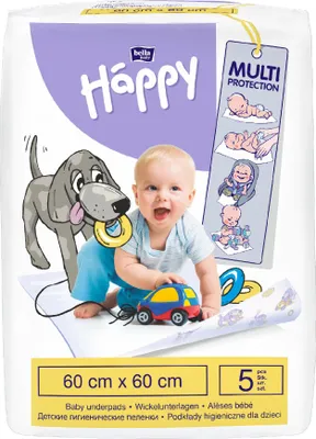 Obrázok produktu pre Bella Happy Baby hygienické vložky 60 × 60 cm (5 ks)