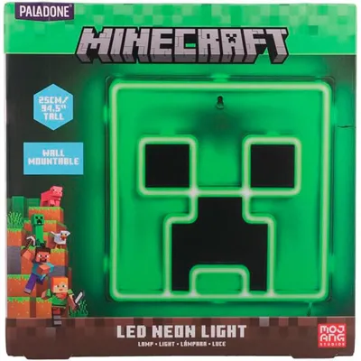 Image de Applique néon Minecraft Creeper