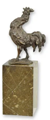 Productafbeelding van A Bronze Sculpture Of A Rooster
