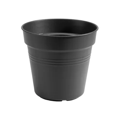 Zdjęcie produktu dla elho green basics growpot 13cm, Sadzarka w doniczce, Wolnostojący, Polipropylen (PP), Czarny, Okrągły, Wewnątrz/Na wolnym powietrzu