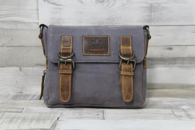 Produktbild von Greenburry Vintage Hemp Shoulderbag light grey