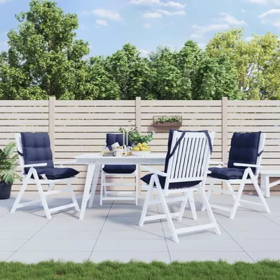Produktbild von Möbel Niedriglehner-Auflagen 4 Stk. Marineblau Oxford-Gewebe - Gartenmöbelauflagen 377738
