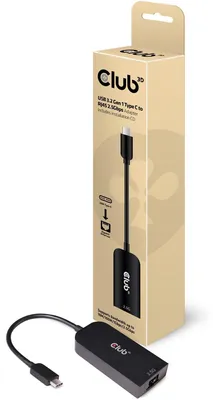 Immagine prodotto di Club3D Adapter USB 3.2 Typ C > RJ45 2.5Gb         St/Bu retail