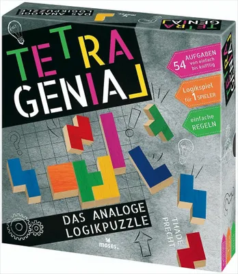 Produktbild von Tetragenial - Das analoge Logikpuzzle Logikspiel Gehirntraining
