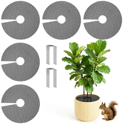 Immagine prodotto di 5 coperture per vasi con aste a forma di "U" per proteggere gli animali