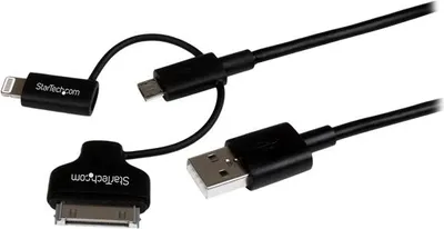 Obrázek produktu pro StarTech.com LTADUB1MB, 1 m, USB A, Micro-USB B, USB 2.0, 0,48 Gbit/s, Černá