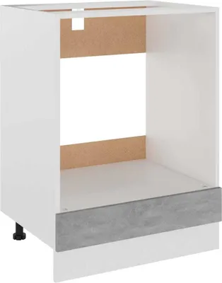 Produktbild von （Saisonschlussverkauf）Herdumbauschrank ( 1pc）- modernen Design - Küchenschrank, Hochschrank - Lyon Betongrau 60x46x81,5 cm Holzwerkstoff - Küchenschränke NeuMöbel69554