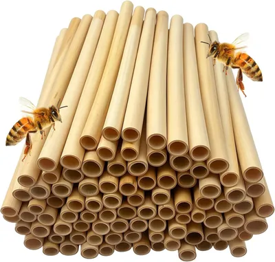 Produktbild von Nisthülsen 100 Stücke, 20 cm, 9-11 mm, natürliches Füllmaterial, für den Garten