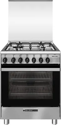 Image de Glem Gas SA66TMI Cuisinière Cuisinière indépendante A Electrique Plaque de cuisson à gaz Acier inoxydable